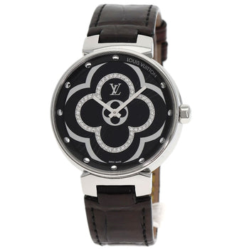 Louis Vuitton Tambour Moon Divine Diamond Watches Qa020 Stainless Steel/Leat...