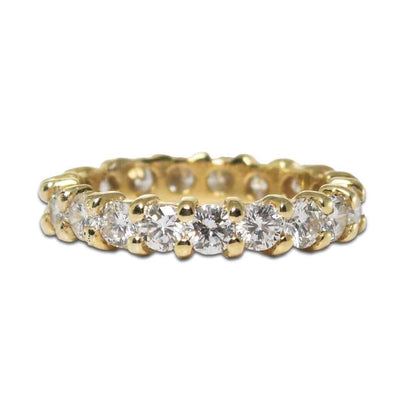 14K Yellow Gold Diamond Eternity Ring 2.00Ct