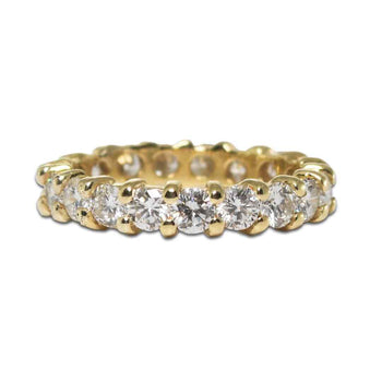 14K Yellow Gold Diamond Eternity Ring 2.00Ct