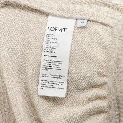 Loewe Women'S Anagram Pocket Hoodie Cotton With Leather