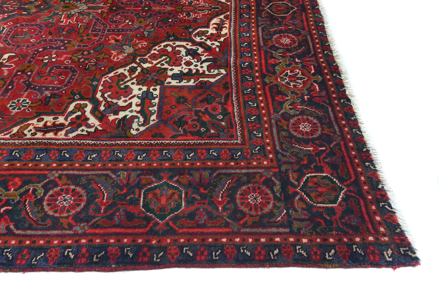 Vintage Hand-Knotted Floral Classic Style Wool