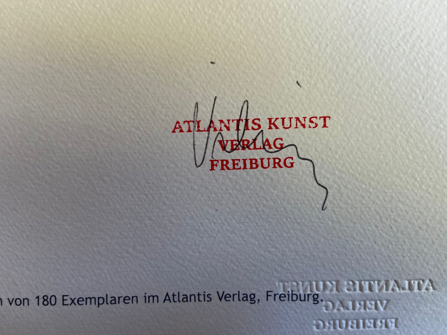 Keith Haring Lithograph 'Andy Mouse' Coa Signature Stamp