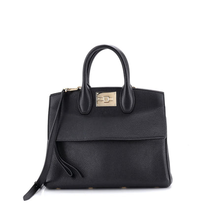 Salvatore Ferragamo Studio Satchel Leather Small