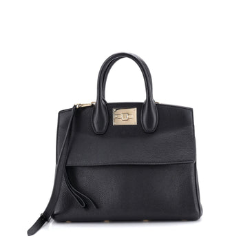 Salvatore Ferragamo Studio Satchel Leather Small