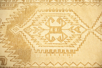Handmade tribal rug kitchen carpet semi antique muted oriental runner 3x10 ft