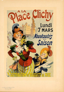 Maitres De L'Affiche Original Vintage Poster La Place Clichy By Pean 1896