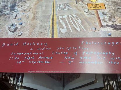 David Hockney Pearblossom Highway " Poster Pop Art Multicolor