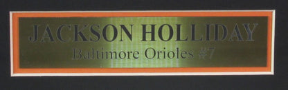 Jackson Holliday Autographed Jersey Baltimore Orioles Framed Fanatic 193089