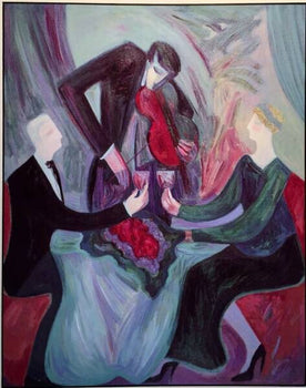 Barbara A Wood (American) Large Original Silkscreen Art Print Signed Framed