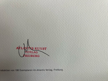 Edward Ruscha Lithograph 1991 Coa Signed Numbered Certified