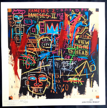 Jean-Michel Basquiat Lithograph COA Original