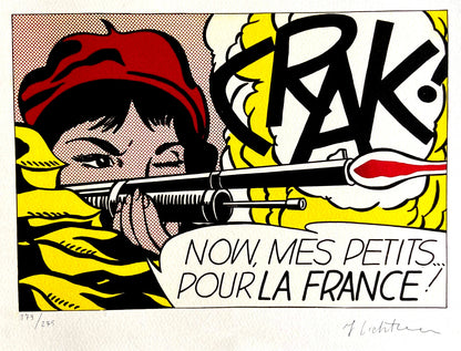 Signed Numbered Lithograph by Roy Lichtenstein in Pencil Limited