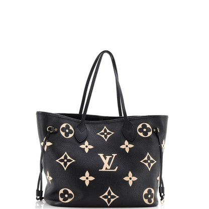 Louis Vuitton Neverfull Nm Tote Bicolor Monogram Empreinte Giant Mm