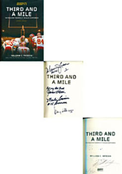 Warren Moon Hof 06 Signed Third And A Mile Book