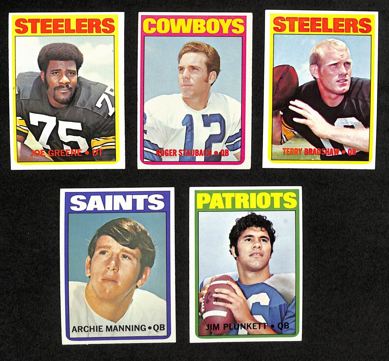 1972 Topps Football Complete Low Number Set (263)