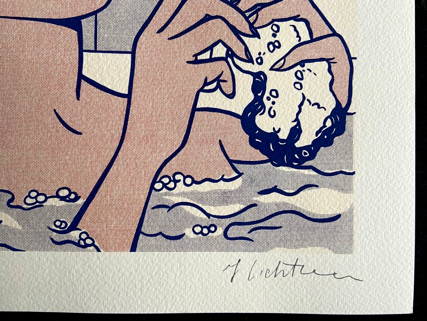 Rare Signed Numbered Lithograph by Roy Lichtenstein with COA