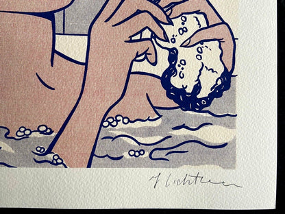 Rare Signed Numbered Lithograph by Roy Lichtenstein with COA