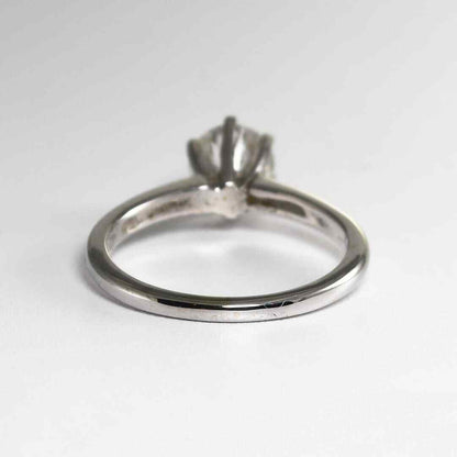 14K White Gold Diamond Solitaire Ring 0.74Ct