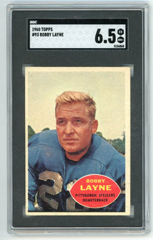 Bobby Layne 1960 Topps #93 Sgc 6.5