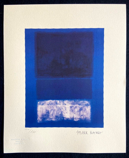 Mark Rothko Lithograph Coa Signed Op Numbered 180 Willem-De-Kooning