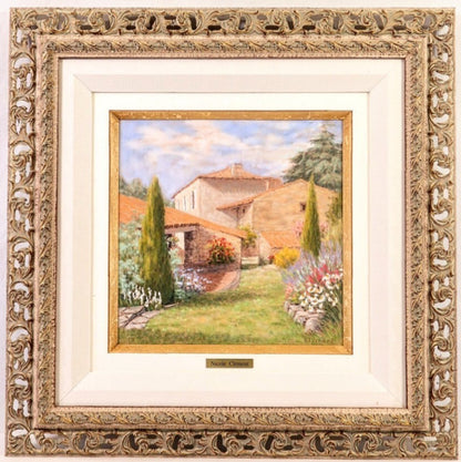 Nicole Clment Original Pastel "Jardin Ensoleill" (Sunny Garden) Signed 1999