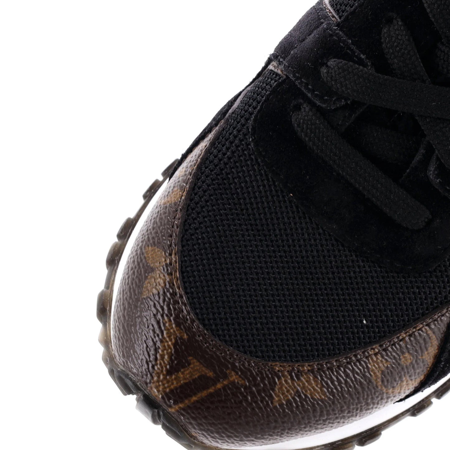 Louis Vuitton Women'S Run Away Sneakers Mesh With Monogram Canvas And Suede