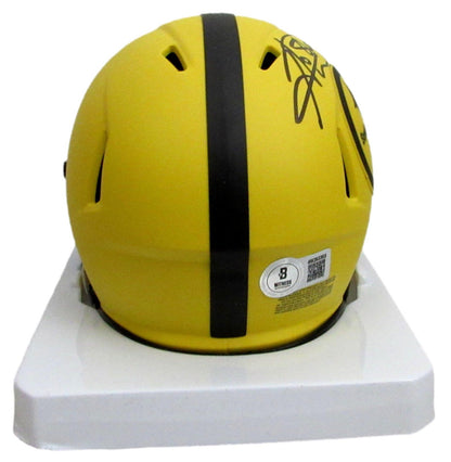 Hines Ward Signed/Auto Lunar Eclipse Mini Helmet Steelers Beckett 204021