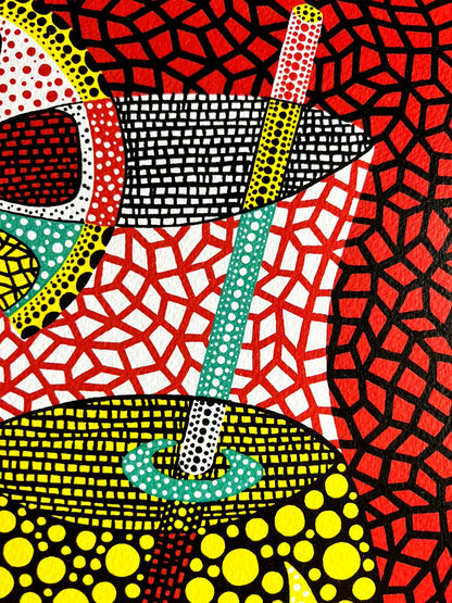 Yayoi Kusama Lithograph Coa Numbered Limited