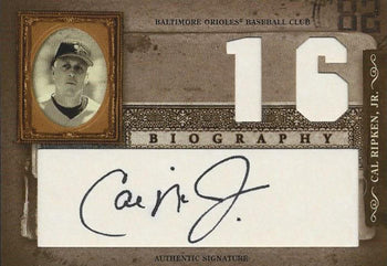 Cal Ripken Jr. Autographed Donruss Playoff Card