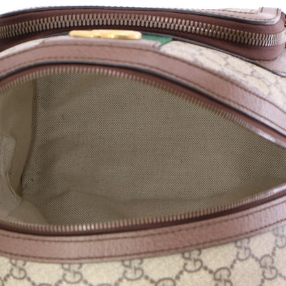 Gucci Ophidia Backpack Gg Coated Canvas And Leather Small