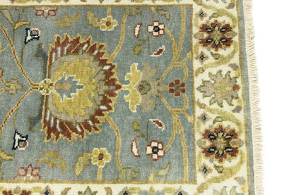 Muted Floral Peshawar Osh Chobi Runner Rug