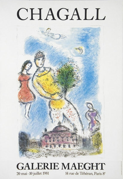 Marc Chagall Opera Bleu " Poster Modernism Multicolor