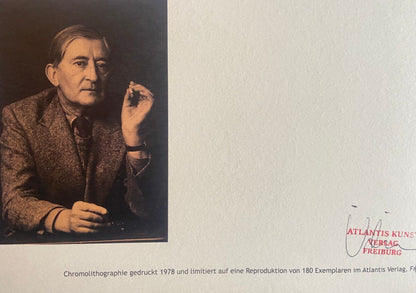 Josef Albers Lithograph Coa Signed Op Numbered - Piet Mondrian