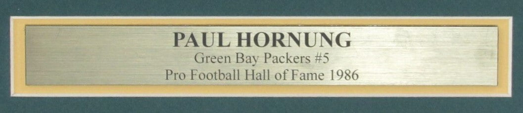 Paul Hornung Hof Packers Signed/Autographed 16X20
