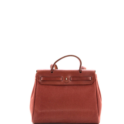 Hermes Herbag Toile And Leather Pm