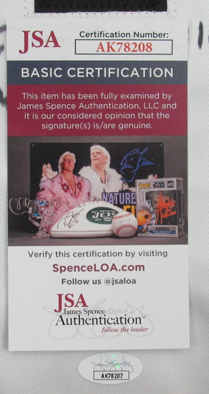 Eric Lindros Hof Autographed/Inscr Orange Custom Hockey Jersey Flyers Jsa 180947