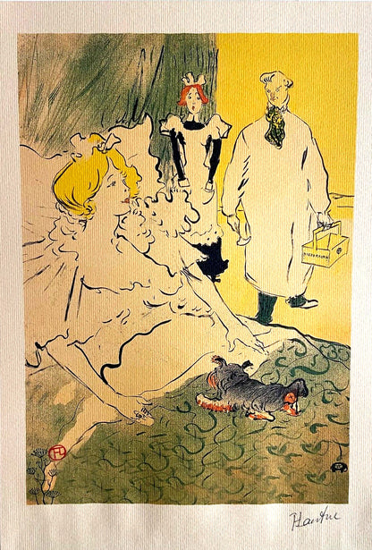 Henri De Toulouse-Lautrec Lithograph 1952 Signed Coa Published