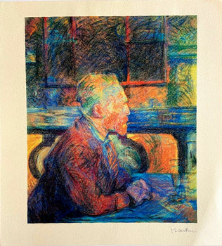 Henri De Toulouse-Lautrec Portrait Van Gogh Coa Numbered Signed From A Painting