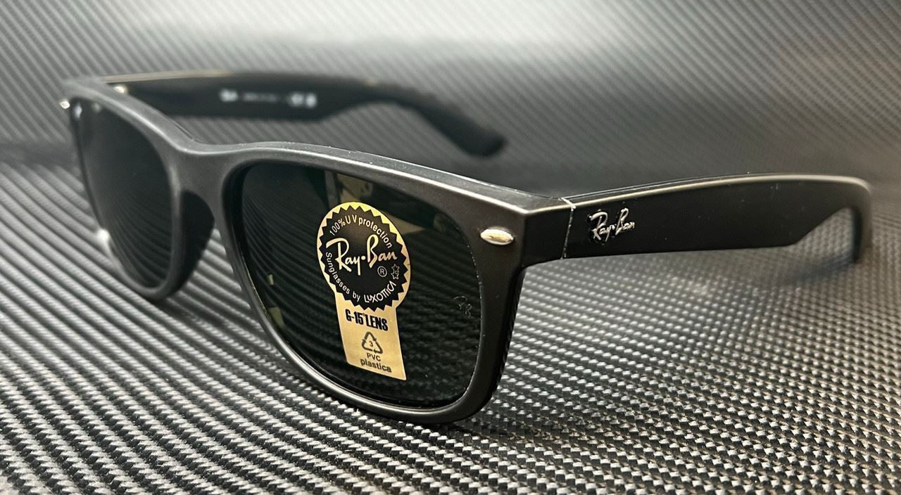 RAY BAN RB2132 646231 Rubber Black Square Unisex 52 mm Sunglasses