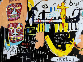 Andy Warhol Jean-Michel Basquiat Lithograph Coa Signed Numbered
