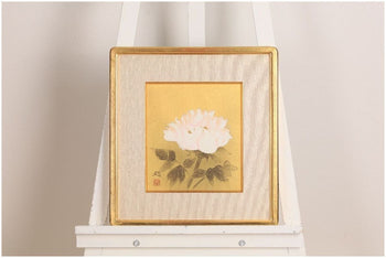 Matazo Kayama -White Peony Original Woodblock