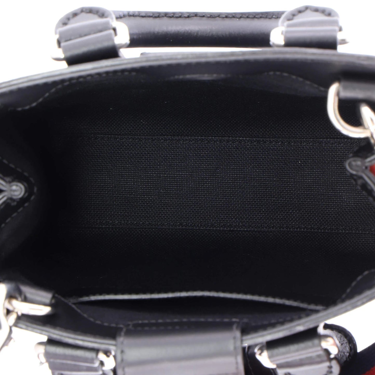 Gucci Convertible Web Open Tote Gg Coated Canvas Mini