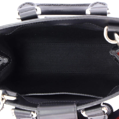 Gucci Convertible Web Open Tote Gg Coated Canvas Mini