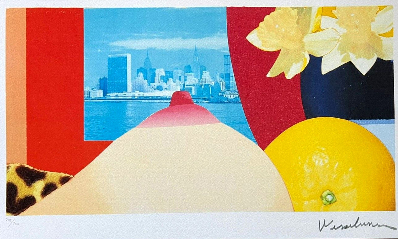 Tom Wesselmann Lithograph Handmade Coa Signed Op Numbered By Hand