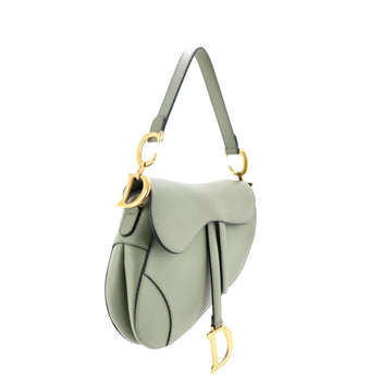 Christian Dior Saddle Handbag Leather Medium
