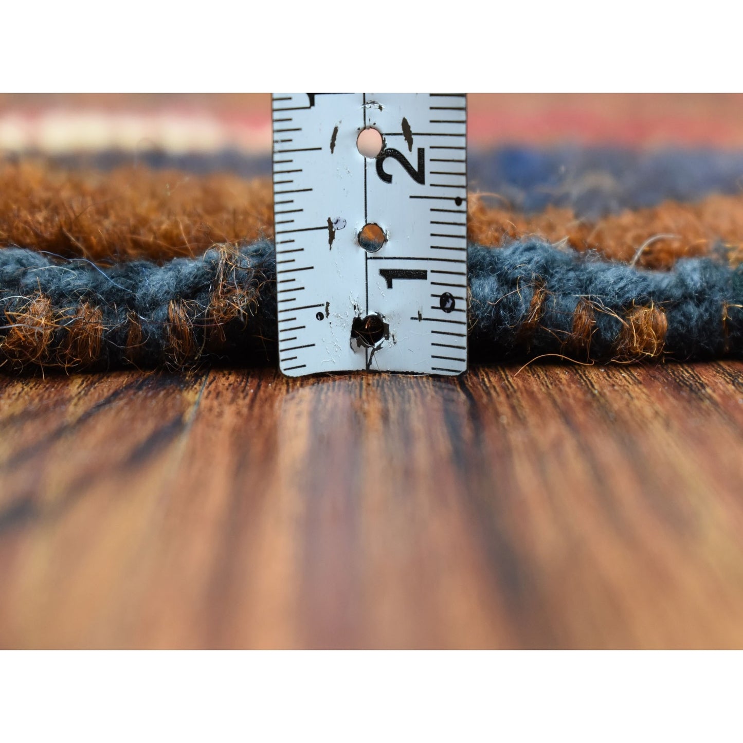 3'7"X6'1" Geometric Design Hand Knotted Wool Colorful Afghan Tribal Rug