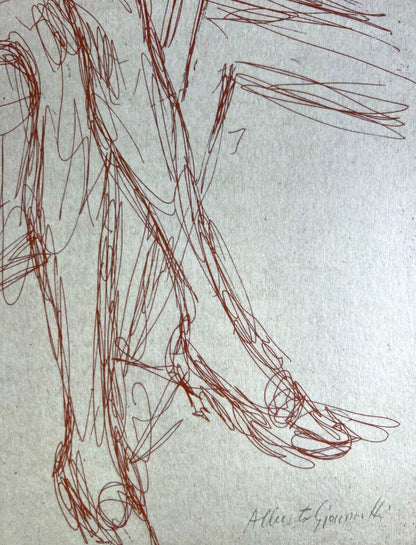 Alberto Giacometti Lithograph ( Coa Signed In Pen) Numbered By Hand