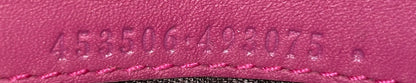 Gucci Padlock Continental Chain Wallet Gg Coated Canvas And Leather Long