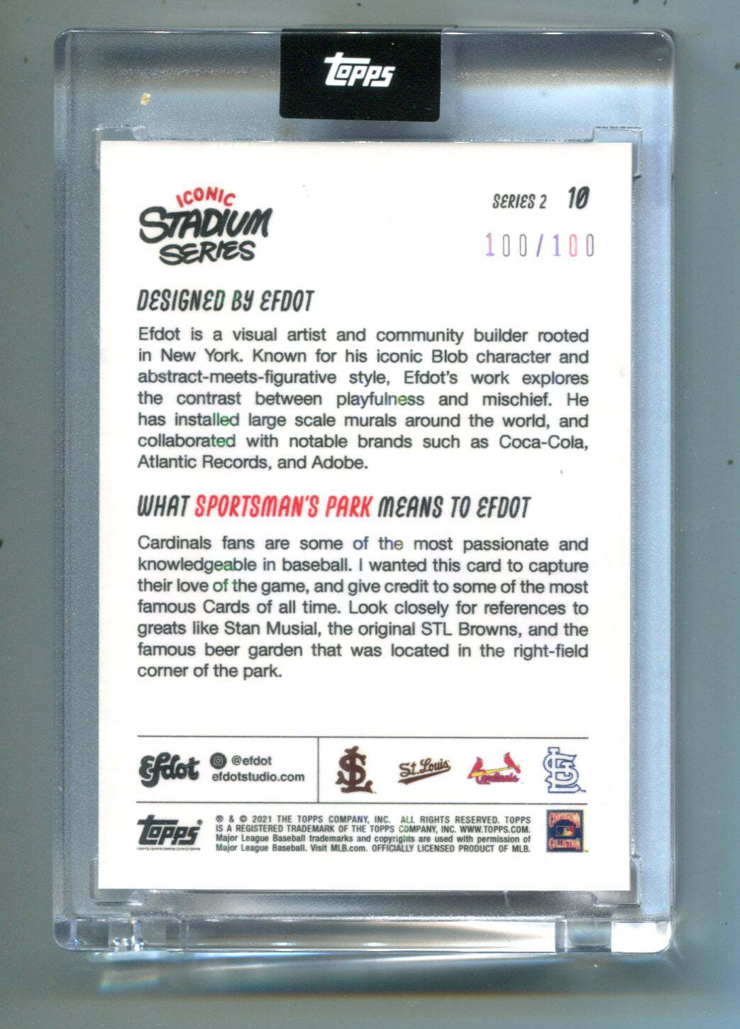 Topps Efdot 2021 Iconic Stadium Series 2 #10