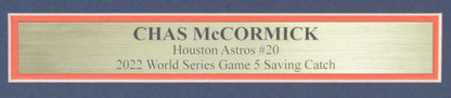 Chas Mccormick Autographed 27X12 Photo Catch